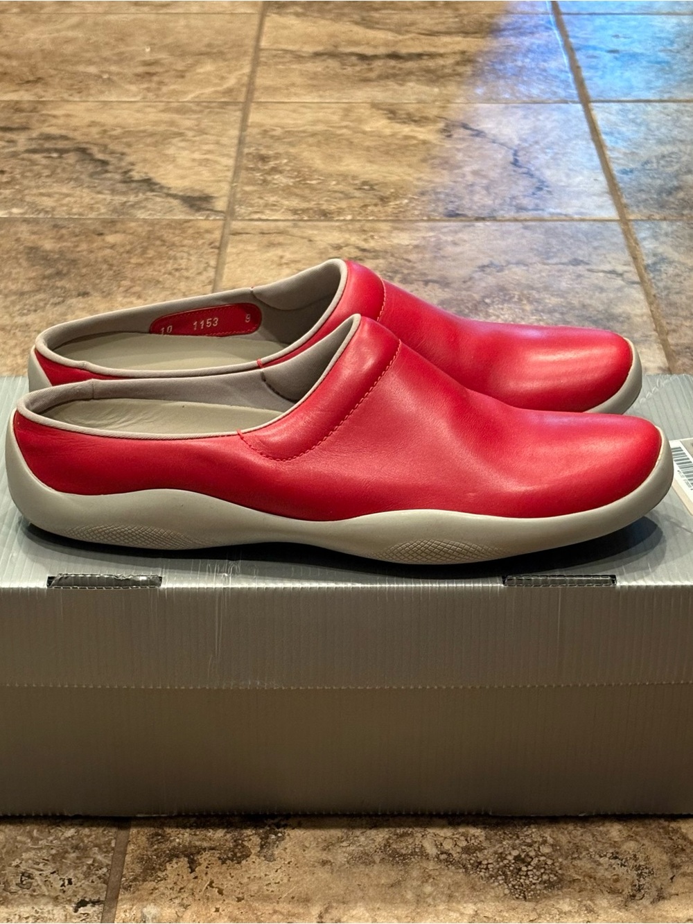 Prada Red Cup / Cupsole Slip-On Mules